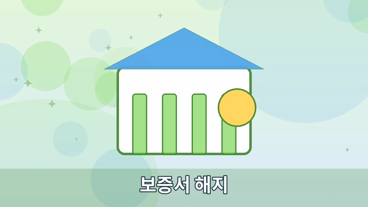 보증서 해지 안내 이미지 1